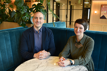 a photo of Sarah Benton and Jonathan Perdoni