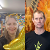 Sasha Eastwood and Aland Dingley from Books Alive.