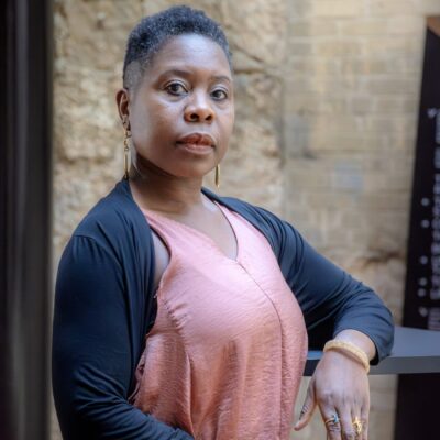 a portrait of Eugen Bacon