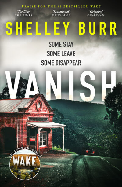 The cover of Vanish by Shelley Burr.