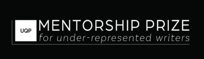 UQP Mentorship Prize for under represented writers logo.