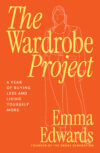 Cover of "The Wardrobe Project" by Emma Edwards. The title text lays over the sketched outline of a person.