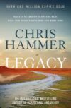 The book cover for Legacy, featuring a river curving gently into a red dust horizon