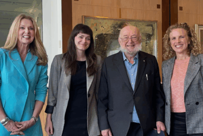 Four authors at Parliament Huuse