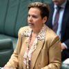 Photo of attorney-general Michelle Rowland speaking in parliament.