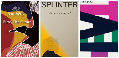 Covers of Southerly, Splinter and HEAT journals.