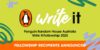 A banner for the Penguin Random House Write It Fellowship.