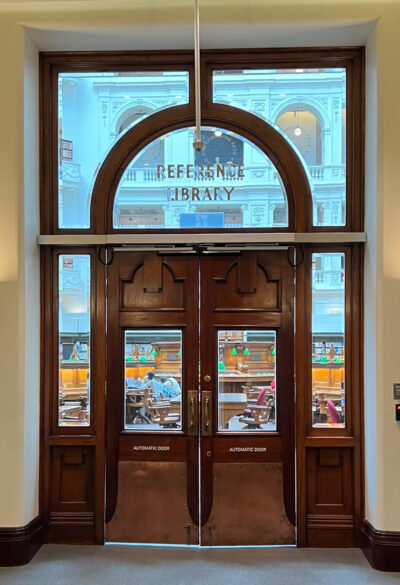 SLV reading room door